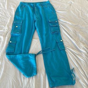 Light Blue Cargo Pants